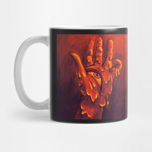 Melting Hand - Surreal Abstract Art - Lava Variant Mug